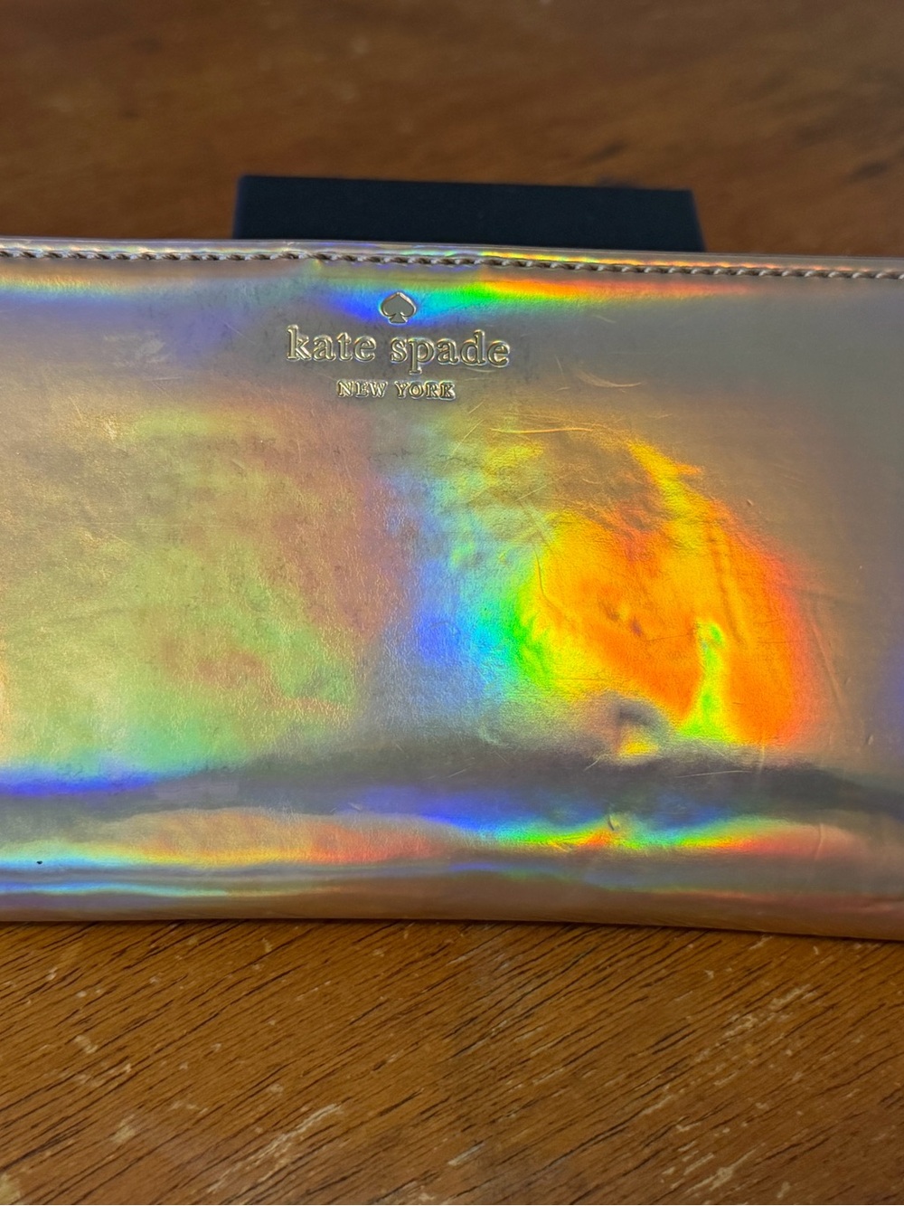 ♠️Kate Spade Rose Gold Holographic Wallet♠️